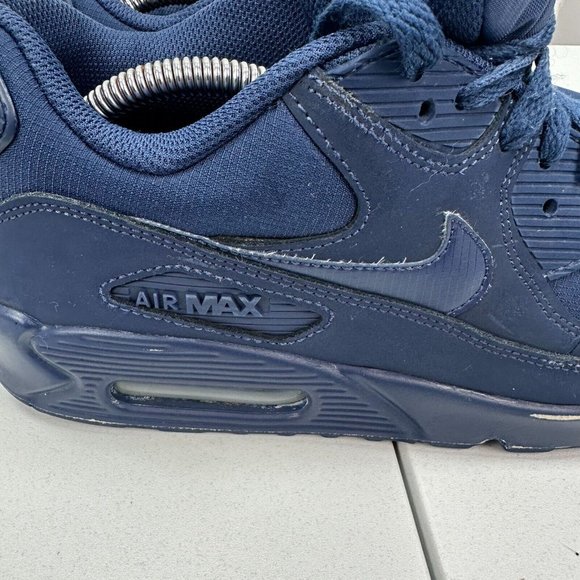 Nike Air Max 90 Navy Blue Shoes Sneakers Size US 8 Casual Outdoor Comfort Y2K - Picture 3 of 11